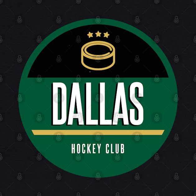 Dallas retro hockey by BVHstudio